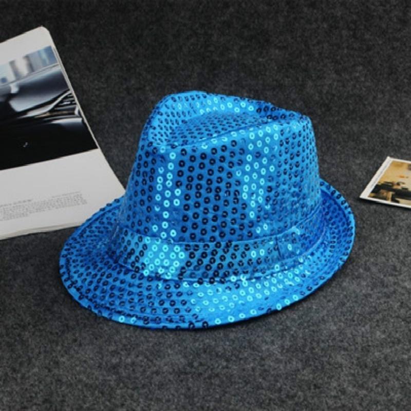 Dámská a pánská flitrová párty show čepice Dětská klučičí dívčí klobouk LS