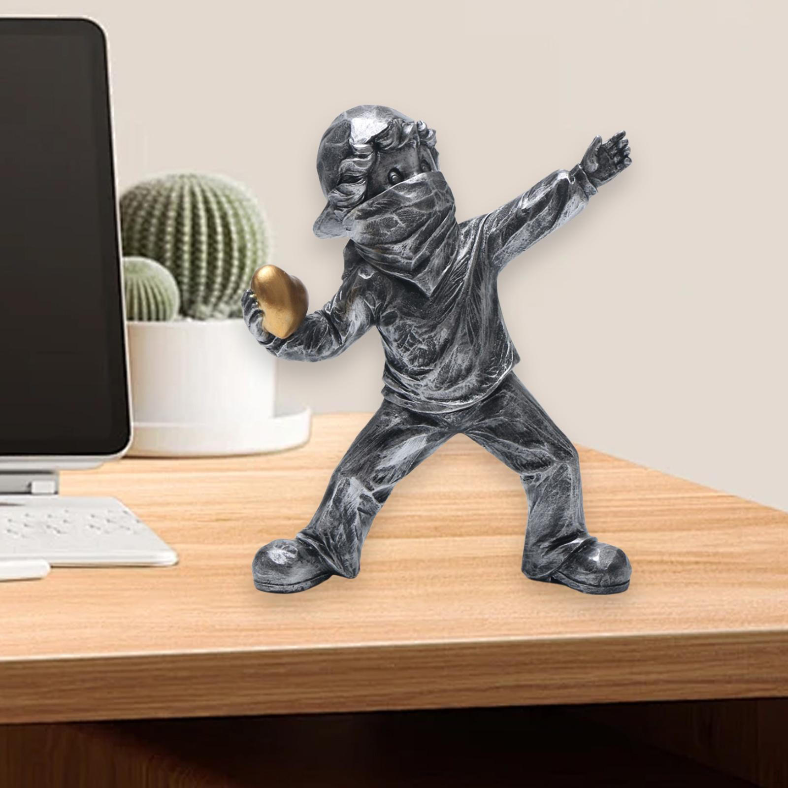 

Современная скульптура ручной работы для декора дома и офиса чёрный