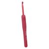 Red Soft Grip Crochet Hooks Set: Handmade Silicone Non-Slip Knitting Needles with Bag