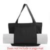 1pc Yoga Bag Yoga Mat Storage Tote Large Capacity Portable Canvas Storage Bag for Fitness Pilates Outdoor Exercise
