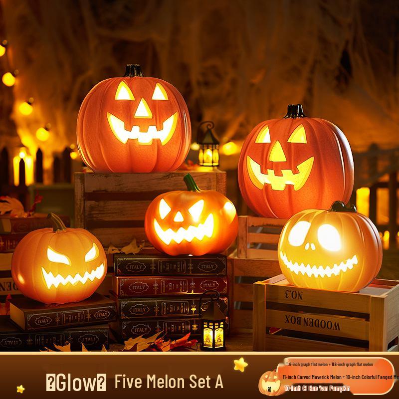 Large Luminous Pumpkin Lantern for Halloween Outdoor Theme Decorations