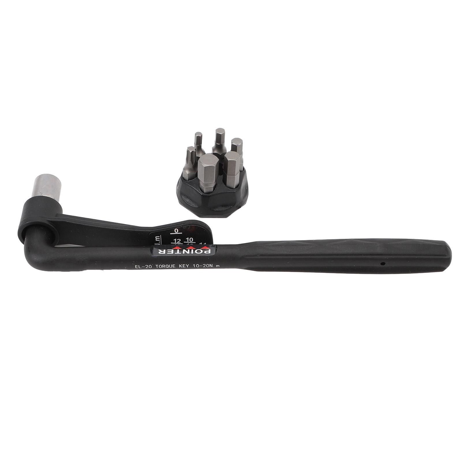 Bicycle Torque Wrench Chrome Vanadium Steel High Precision Pointer Type Torque Wrench Inner Hex Set