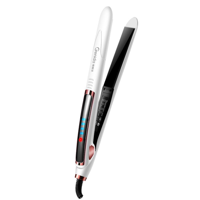 Adjustable Hair Straightener & Curler for Dorms - Works On Wet & Dry Hair