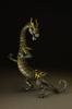 Kaiyodo Takeya Style Free-Standing Figurine Dragon, Iron Rust Tone, Non-Scale ABS & PVC, Painted Movable Figure KT-003