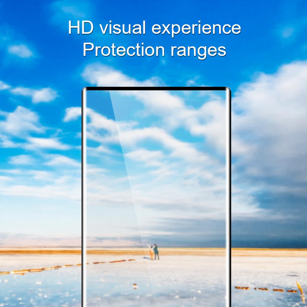 AMORUS For Samsung Galaxy S24 Ultra Tempered Glass Film 3D Curved Black Edge Screen Protector