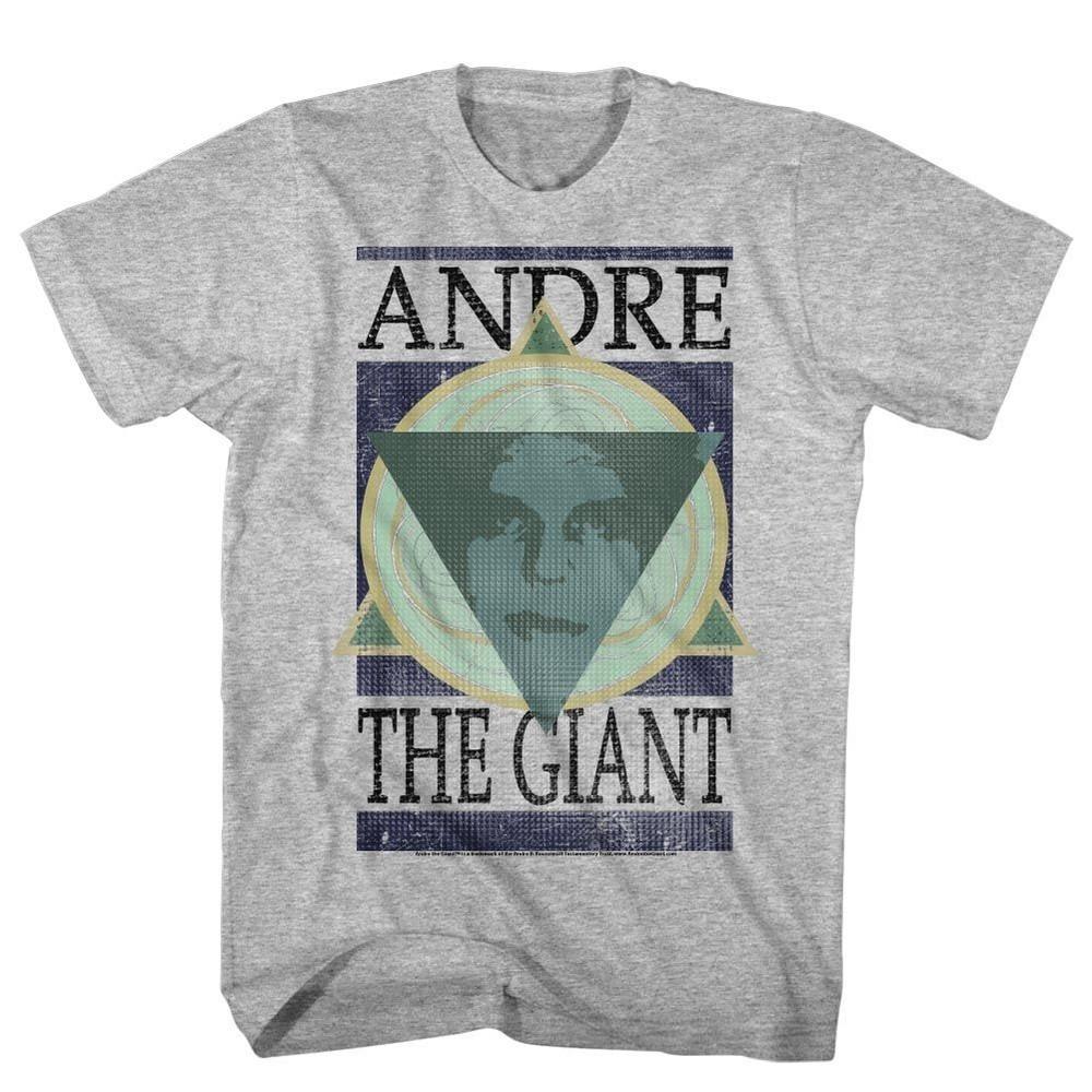 

Andre The Giant - Andre Geometric - Short Sleeve - Heather - Adult - T-Shirt 3XL