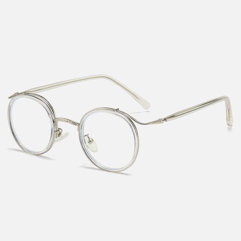 New Fashion Trend Retro Japanese Round Frame Presbyopic Eyewear For Men And Women Photochromic Anti Blue Light Reading Glasses