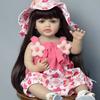 55 CM 22 Inch Reborn Dolls Realistic Full Silicone Baby Bebe Newborn Girl Doll Princess Toddler Toy Gift