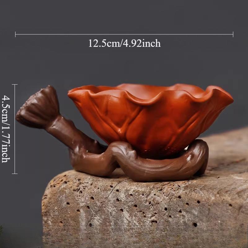 

1 Set Purple Clay Tea Filter Lotus Seedpod Lotus Leaf Tea Strainer Chinese Style Household Tea Ceremony Accessories Teaware красный