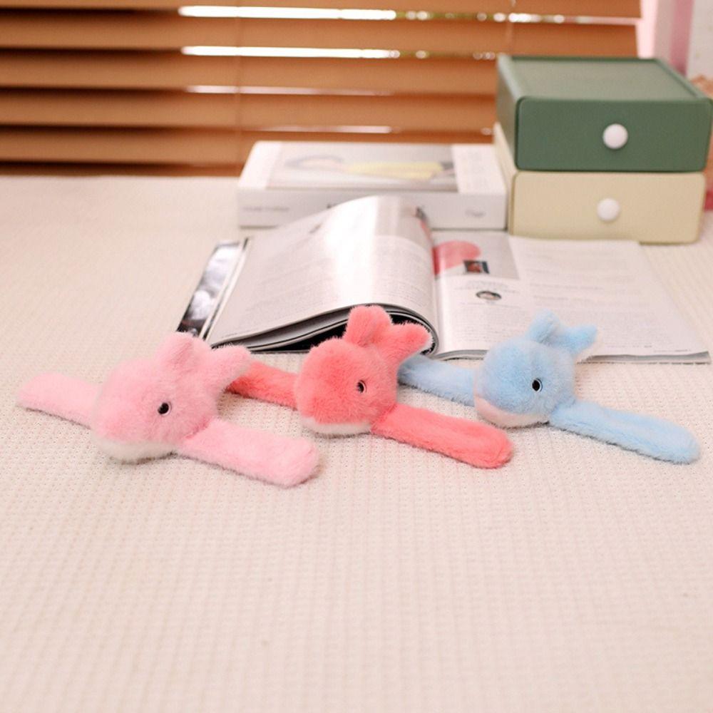 Wristband Toy Doll Clap Circle Stuffed Animal Stuffed Slap Snap Plush Hand Circle  Kids Toy