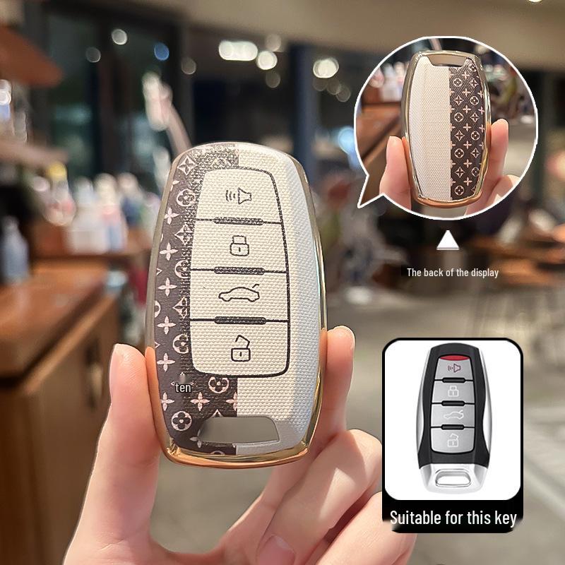 Key Cover Case for Great Wall Haval: H6 Coupe, H2S, H4, H7, H9 Big Dog, M6, F5, F7 Models