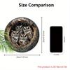 Retro Owl Family Tree Hole Wooden Sign - Rustic Decorative Plaque for Home & Office Decor - Ideal Window Hanging Ornament - Perfect for Room Decor