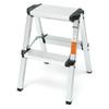 150KG Maximum Load 2 Step Stool Folding Ladder Anti Slip Safety Aluminium Ladder New