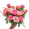 Peace Rose Artificial Floral Bouquet Decoration