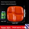 Rectangular Melamine Multi-Compartment Tray