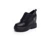 Fashion 11CM New Woman ROME Hidden Heels Round Toe Ankle Mid Calf Boots Autumn Spring Chunky Sneakers Lace-up Motorcycle Fashion Shoes