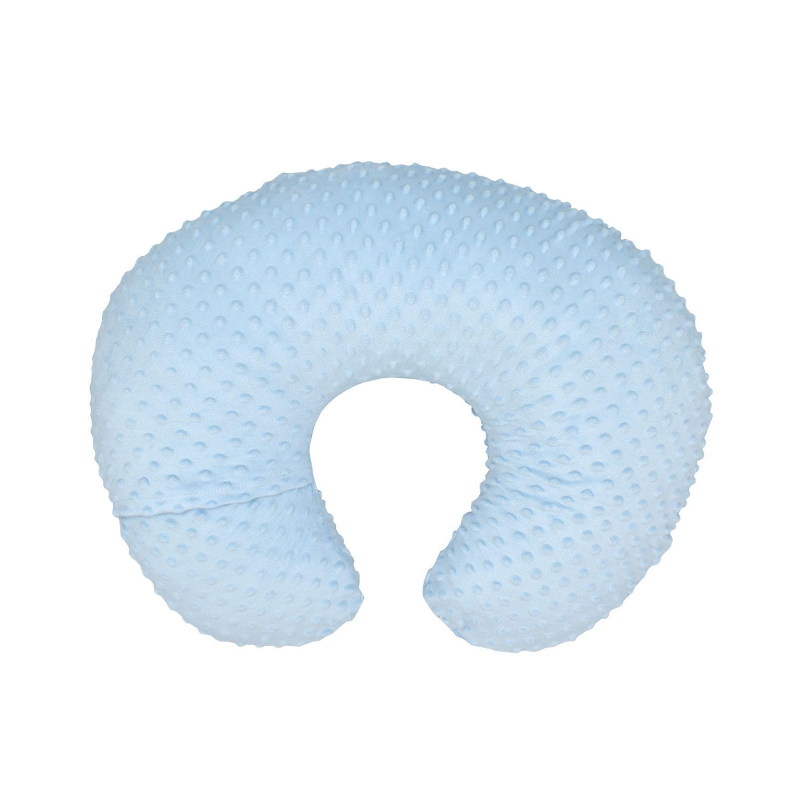 

Baby Feeding Pillow Cover Ultra Soft U Shape Comfortable Cleanable Nursing Pillow Cover Sky Blue небо синє кольору