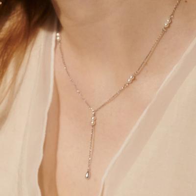 BSWAN 25SS Y Double Pearl_Necklace