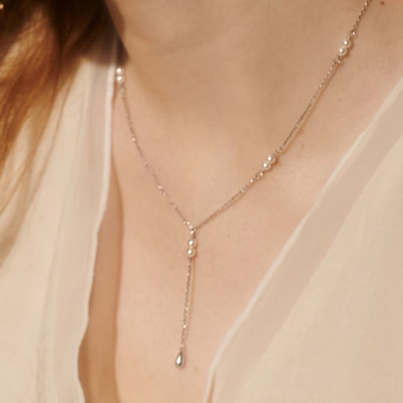 BSWAN 25SS Y Double Pearl_Necklace
