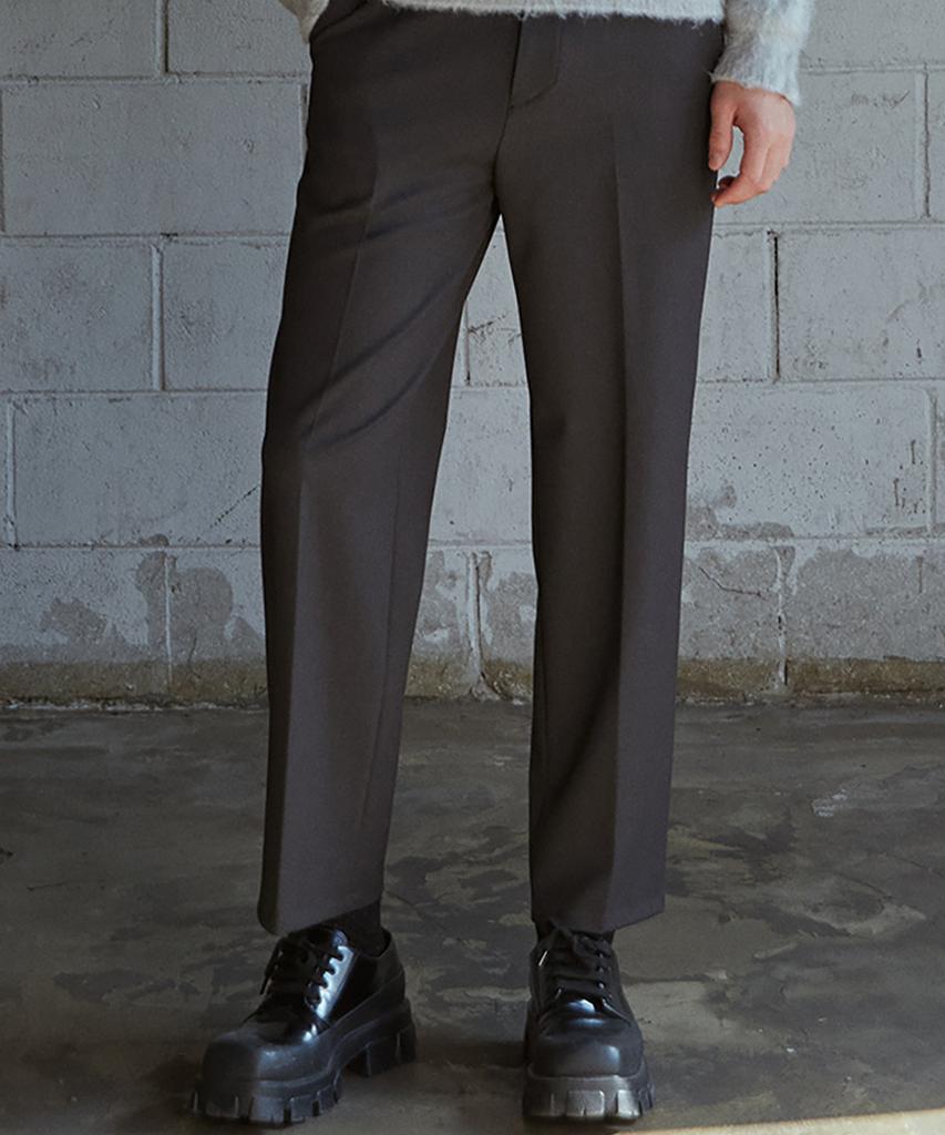 NODU Simple Slacks [Charcoal]