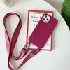 Candy Strap Case For iPhone 17 16E 16 14 15 13 11 Pro Max 12 Mini XS Plus Crossbody Lanyard Rope Soft Silicone Shockproof Cover