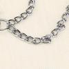  Stainless Steel Double Dog Coupler Chain 2 Way   Leash for 2 Dogs Walking with O Buckle Short 40cm for Small Pets 
