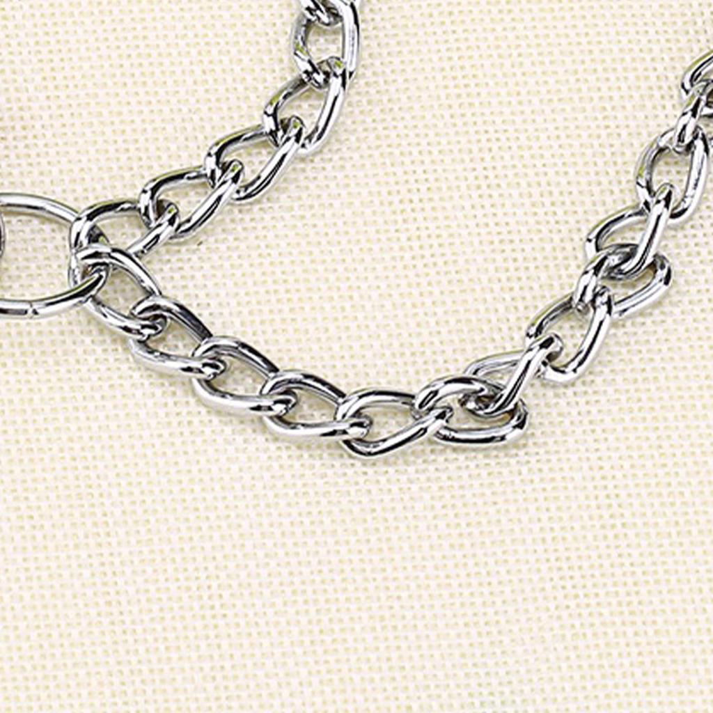  Stainless Steel Double Dog Coupler Chain 2 Way   Leash for 2 Dogs Walking with O Buckle Short 40cm for Small Pets 