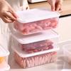 3Pcs 2000ml Refrigerator Storage Box Microwaveable Rectangular Fresh-Keeping Box Sealed Reusable Crisper Box Picnic