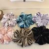Solid Color Headwear Vintage Velvet Ponytail Holder Cute Rubber Hair Rope  Women Girl