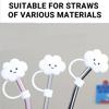Straw Covers Cap Toppers Compatible with Stanley 30&40 Oz Tumbler Cups,Reusable Cute Silicone Straw Tips Lids Protectors