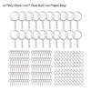 Screw Pins Eye Metal Bulk Split Key Ring Set For Diy Resin Keyring Art Craft