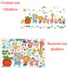 Kids Room Cartoon Animal Wall Stickers Kindergarten Nursery Self Adhesive Decoration DIY Wall Art