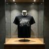 Print Dark Style Cute Rabbit Horror Tshirt with Eerie Forest Print  Adorned with Full Moon and Print Motifs Neutral Tee