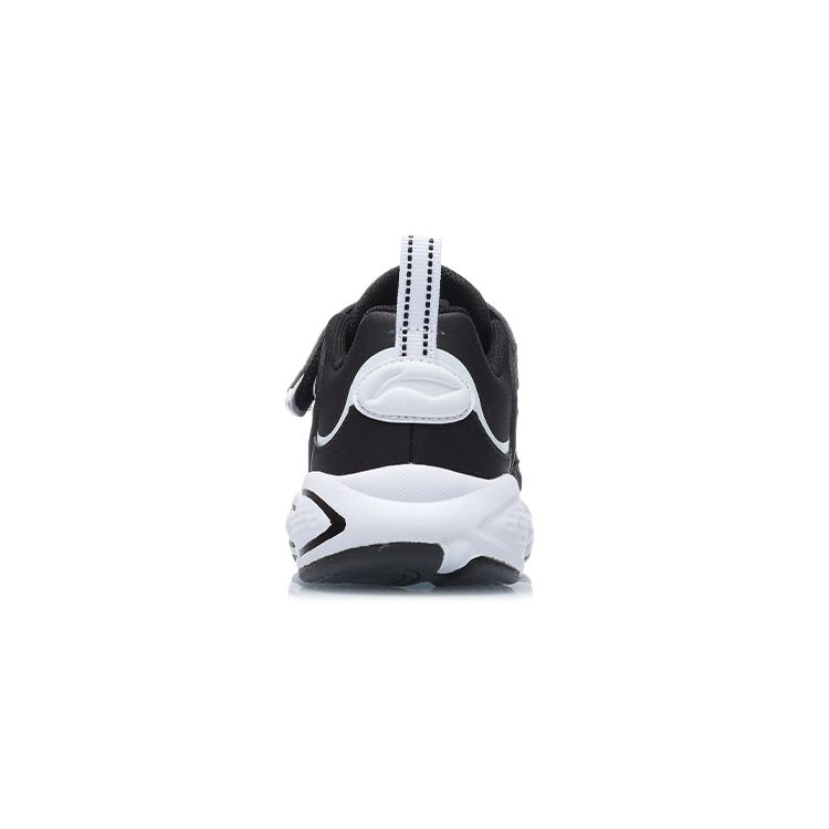 Li Ning Comfortable Casual Non-Slip Wear-Resistant Breathable Lightweight Low-Top Running Shoes Kids Sneakers Black White YKNR044-1