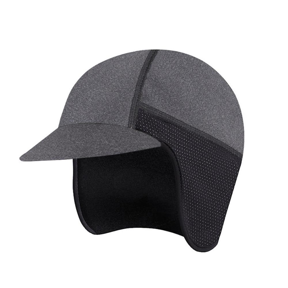 Windproof Cycling Hats Cycling Headwear Ski Cap Winter Sports Pullover Cap  Unisex серый