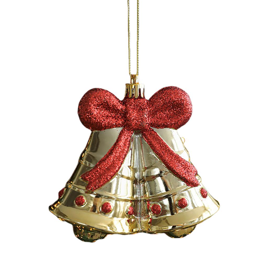 Christmas Tree Decoration Shimmering ABS Tree Hanging Ornament for Door Mantels Wreath Winter Holiday Party Decoration