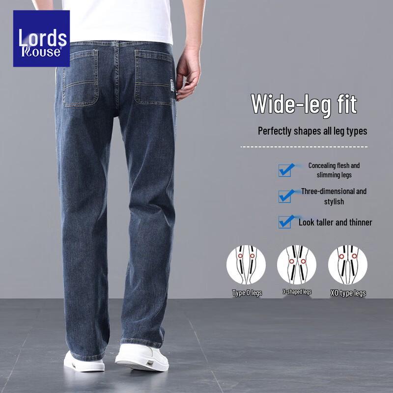 Pantaloni Casual Dritti Elasticizzati Premium da Uomo Loewe in Denim