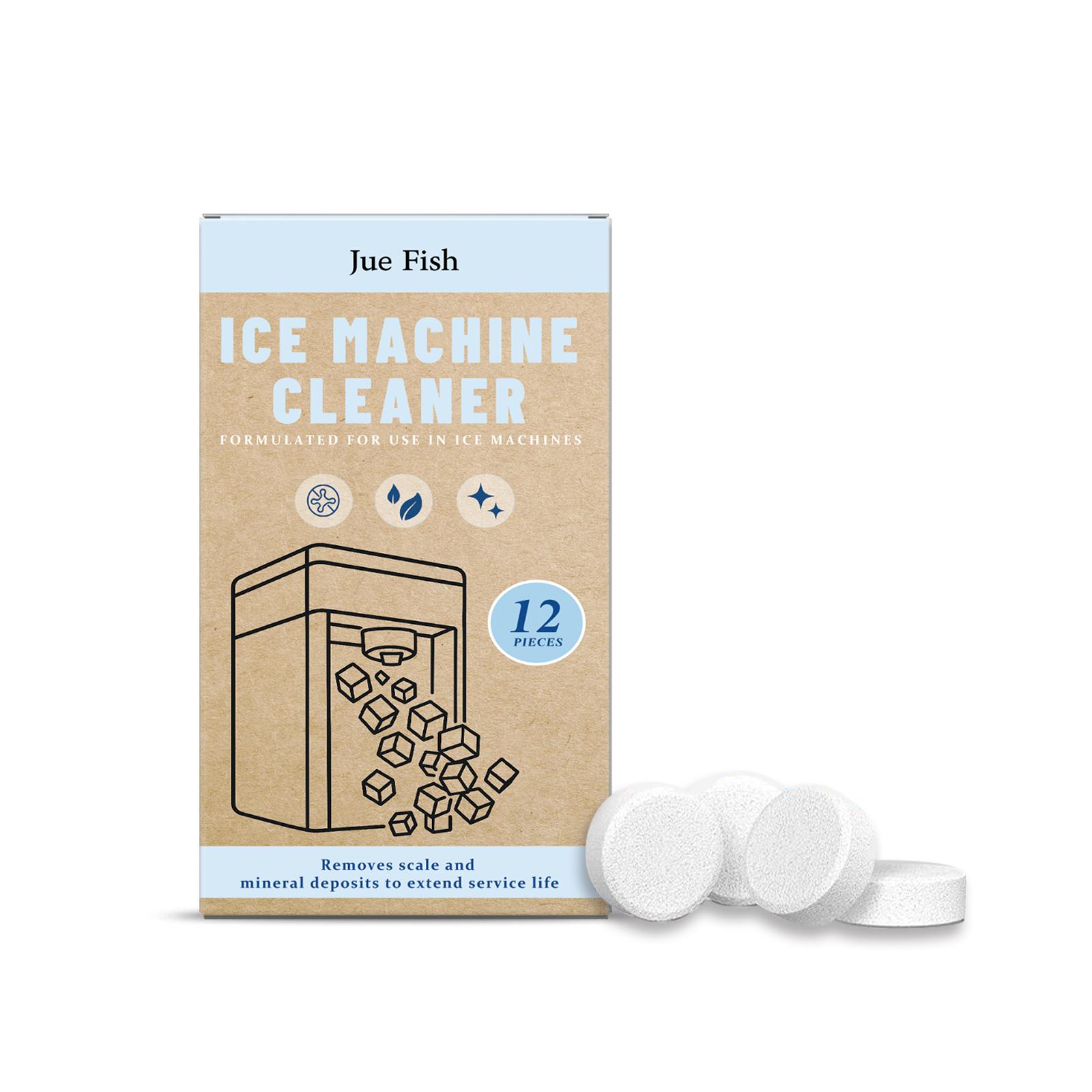 

Jue Fish Ice Maker Cleaning Tablets Household Deep Cleaning, Descaling, Deodorizing, and Maintenance Ice Maker Cleaning Tablets 12pcs