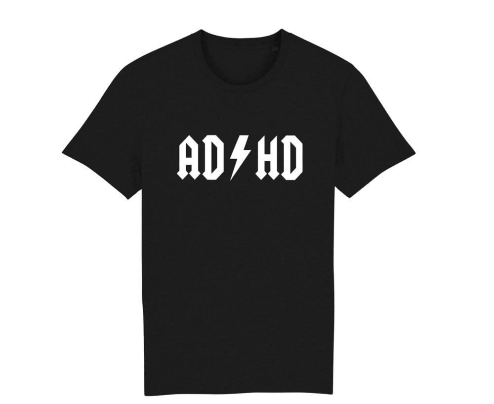 ADHD Parody Tee Funny ACDCInspired Shirt Unisex Short Sleeve M