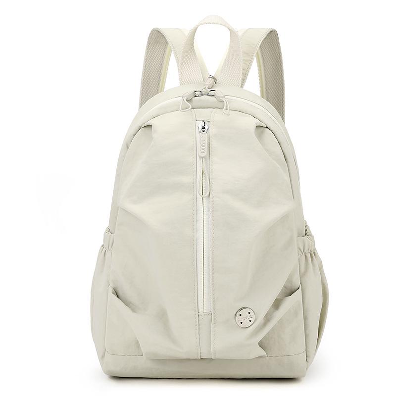 

Pleated Lightweight Women s Multifunctional Backpack with Chest Bag – Minimalist and Versatile Design грязно-белый