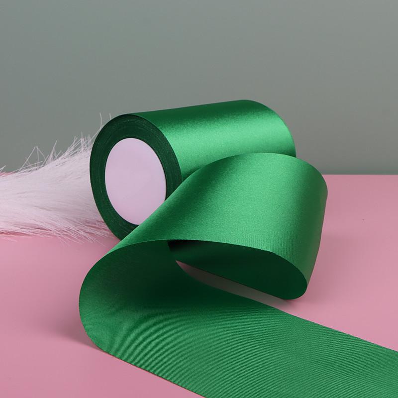 10cm Wide 22 Meters/Roll Champagne Satin Ribbon Polyester Ribbon for Wedding Chair/Car/Party Decoration Hand Sewing DIY