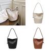 Pu Color Solid Water Bucket Bag Large Capacity Daily Street Fashion Bags Travel