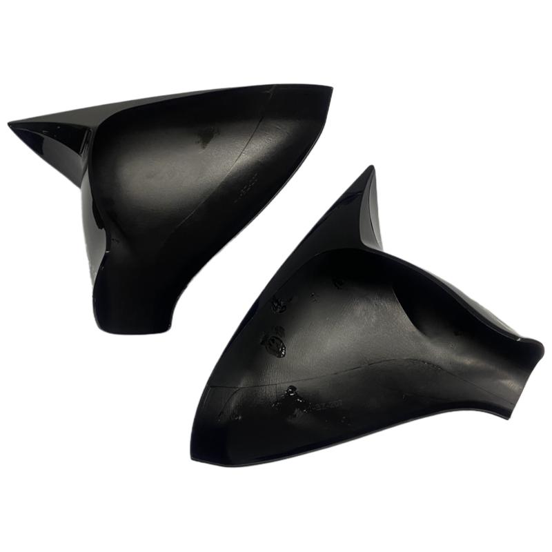 For Peugeot 207 308 2006-2012 Car Horn Rearview Side Mirror Cover Wing Cap Exterior Door Housing Shell ABS Trim Sticker