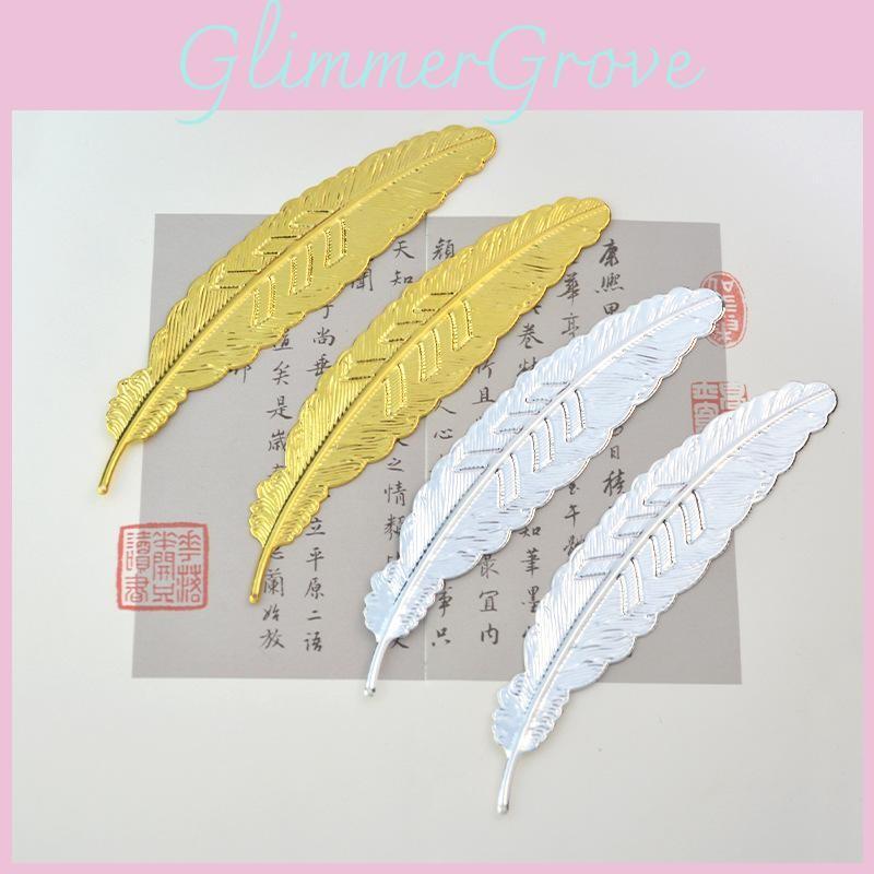Metal Inspired Feather Bookmark Artistic Detailing Crafting Student Appreciation