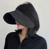 Foldable Open-Top Sun Protection Hat with Wide Brim, New Summer Style for Women, UV-Protective Egg Roll Sun Hat