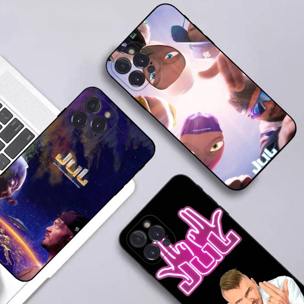 Rapper JuL C'est Pas Des Lol For IPhone 17 16 15 14 13 12 11 Pro Max Plus Shockproof Black Soft Phone Cover