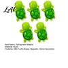 Kitchen Fridge Magnet 5Pcs Mini Resin Turtle Refrigerator Magnet Colorful Tortoise 3D Home Office Locker Decorative Accessories Animal Magnets