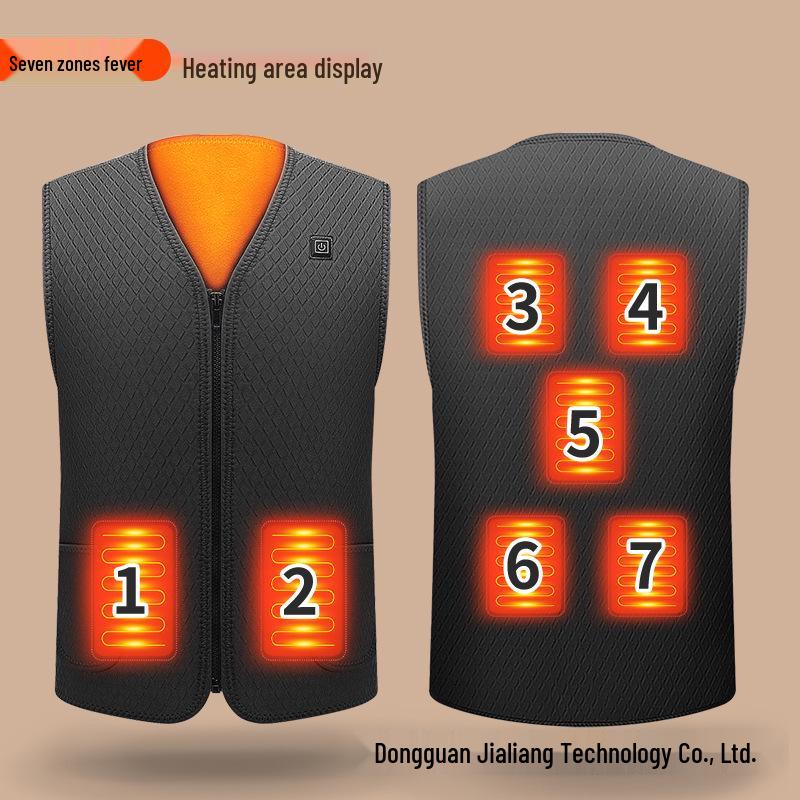 Unisex USB Heated Neoprene Vest - Smart, Constant Temperature Winter Wear
