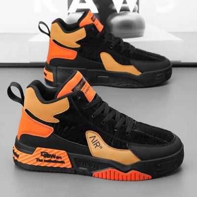 High Top Sneakers Men's Non-slip Shoes Flat Breathable Casual Fashion Student Walking Shoes Basketball Air Force Zapatos