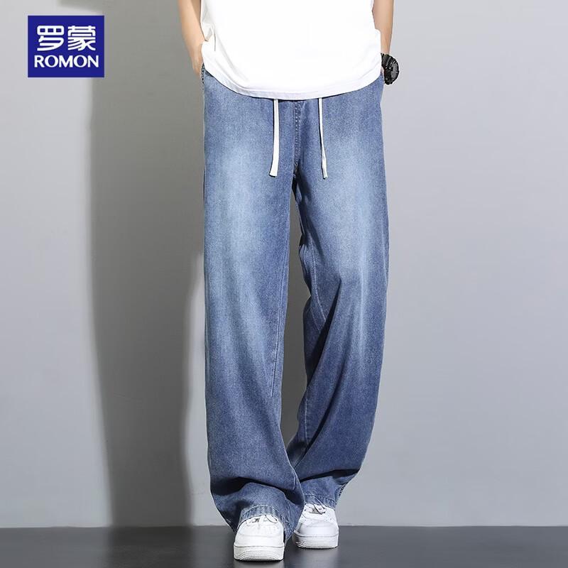 ROMON Men s Summer Tencel Cool-Feel Jeans S